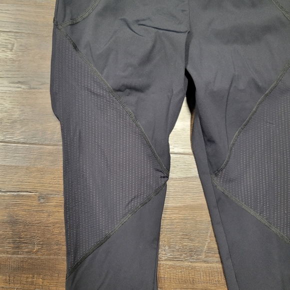 Varley Vartech Perforated Mesh Panel Workout Leggings Black Size S - Picture 2 of 5